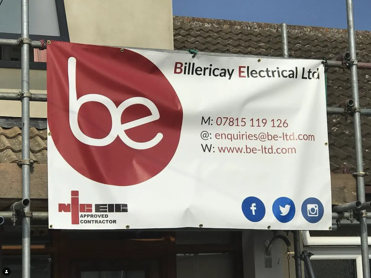 White Studio, Branding work, Billericay Electrical