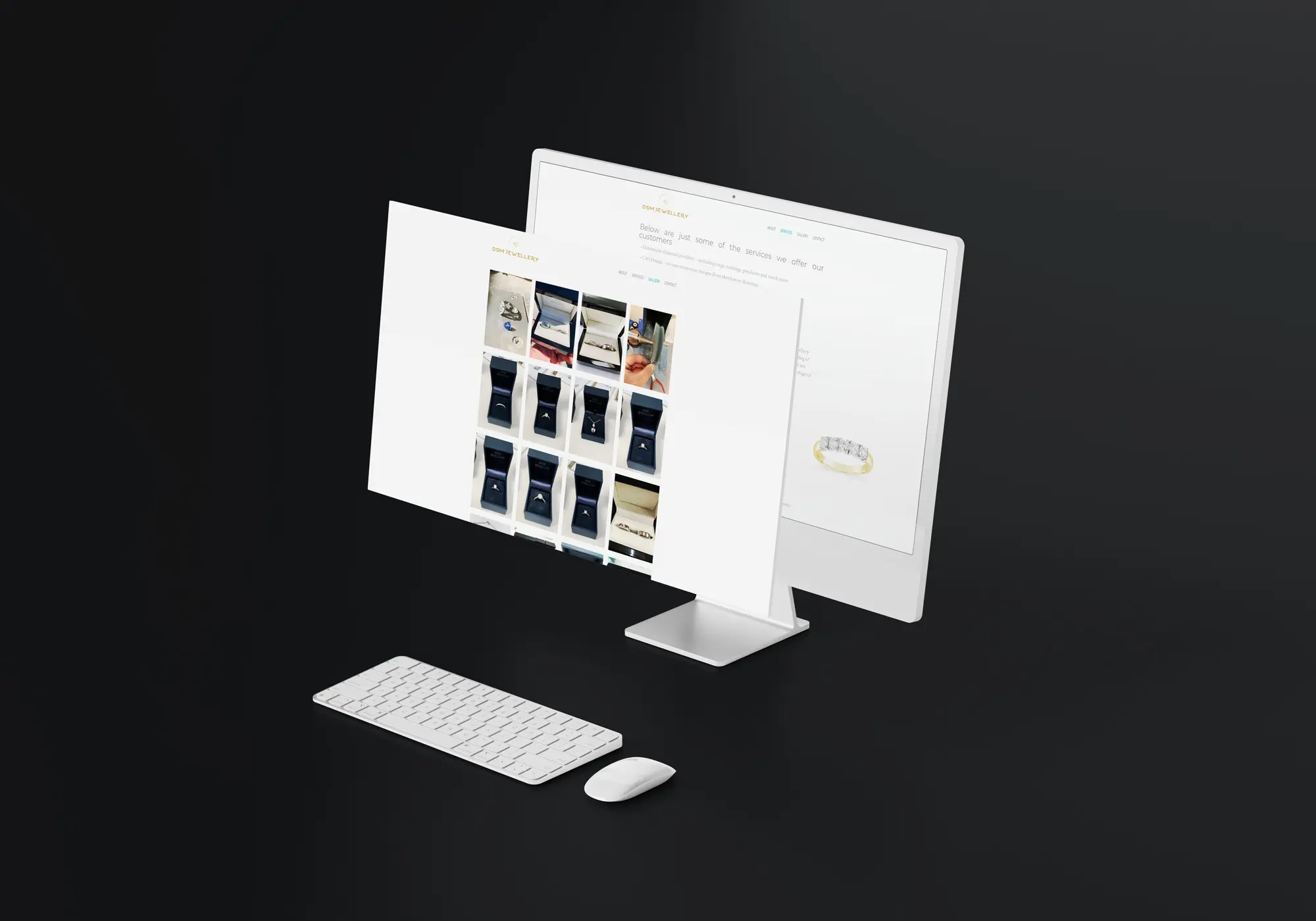 White Studio, Web Design work, www.dsm-jewellery.co.uk